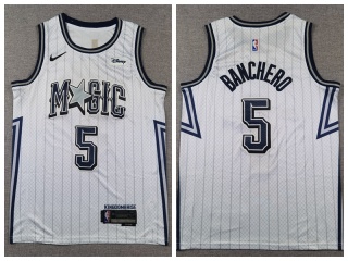 Orlando Magic #5 Mo Bamba 2024-25 City Jersey White