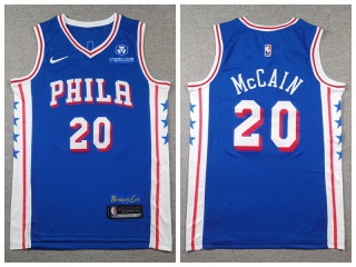Philadelphia 76ers #20 Jared McCain Jersey Blue