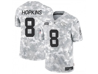 Kansas City Chiefs #8 DeAndre Hopkins 2024 Salute to Service Limited Jersey Arctic Camo