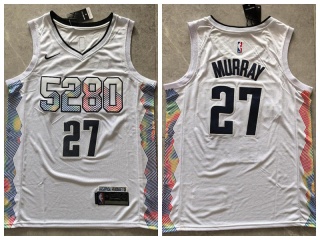 Denver Nuggets #27 Jamal Murray 2024-25 5280 City Jersey White