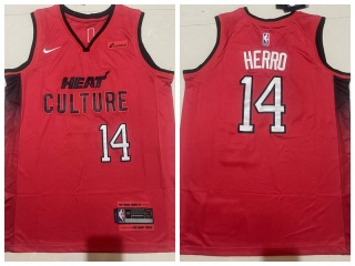 Miami Heat #14 Tyler Herro 2024-25 City Jersey Red