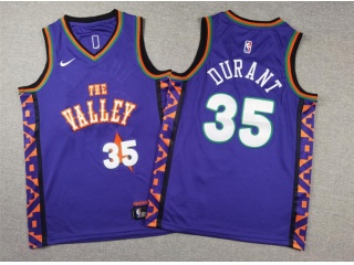 Youth Phoenix Suns #35 Kevin Durant 2024-25 City Jersey Purple