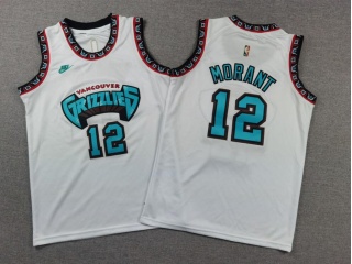Youth Memphis Grizzlies #12 Ja Morant Nike Classic Edition 2024/25 Swingman Jersey White