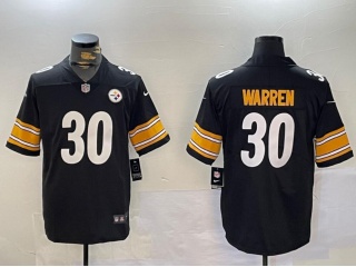 Pittsburgh Steelers #30 Jaylen Warren Limited Jersey Black