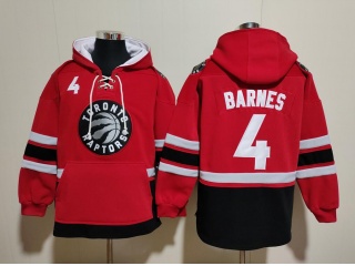 Toronto Raptors #4 Scottie Barnes Hoodie Red