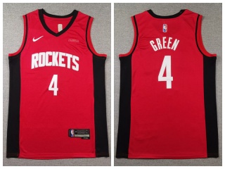 Houston Rockets #4 Jalen Green Jersey Red