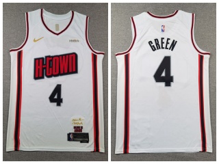 Houston Rockets #4 Jalen Green 2024-25 City Jersey White