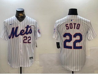 New York Mets #22 Juan Soto Players Limited Jersey White