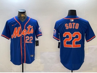 New York Mets #22 Juan Soto Players Limited Jersey Blue