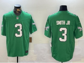 Philadelphia Eagles #3 Nolan Smith Jr. F.U.S.E Limited Jersey Kelly Green