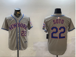 New York Mets #22 Juan Soto Players Limited Jersey Grey