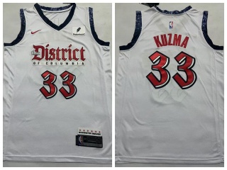 Washington Wizards #33 Kyle Kuzma 2024-25 City Edition Jersey White