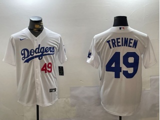 Los Angeles Dodgers #49 Blake Treinen Players Limited Jersey White