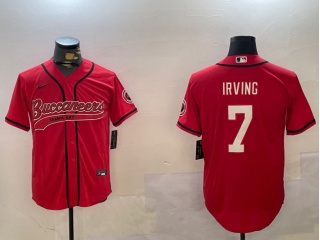Tampa Bay Buccaneers #7 Bucky Irving Baseball Jersey Red