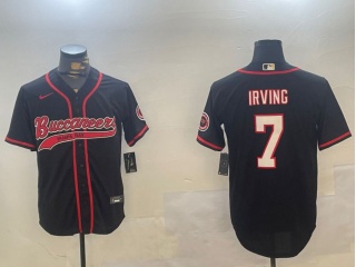 Tampa Bay Buccaneers #7 Bucky Irving Baseball Jersey Black
