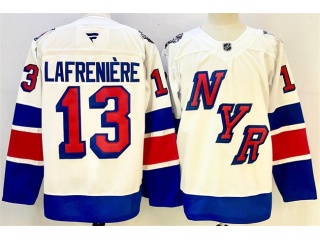 Fanatics New York Rangers #13 Alexis Lafreniere Stadium Series Jersey White