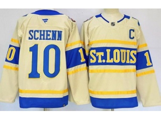 Fanatics St.Louis Blues #10 Brayden Schenn 2025 Winter Classic Jersey Cream