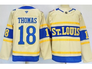 Fanatics St.Louis Blues #18 Robert Thomas 2025 Winter Classic Jersey Cream