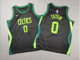 Youth Boston Celtics #0 Jayson Tatum 2024-25 City Editon Jersey Black
