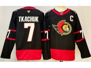 Fanatics Ottawa Senators #7 Brady Tkachuk Jersey Black