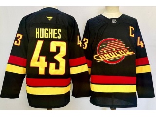 Fanatics Vancouver Canucks #43 Quinn Hughes Jersey Black