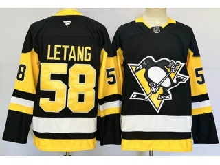 Fanatics Pittsburgh Penguins #58 Kristopher Letang Jersey Black