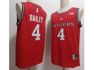 Rutgers Scarlet Knights #4 Ace Bailey Jersey Red