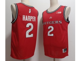 Rutgers Scarlet Knights #2 Dylan Harper Jersey Red
