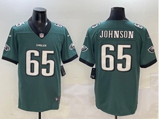 Philadelphia Eagles #65 Lane Johnson Vapor Limited Jersey Green