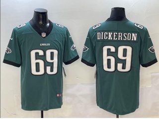 Philadelphia Eagles #69 Landon Dickerson Vapor Limited Jersey Green