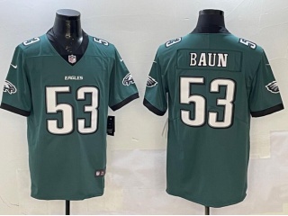 Philadelphia Eagles #53 Zack Baun Vapor Limited Jersey Green