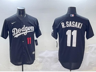 Los Angeles Dodgers #11 Roki Sasaki Players Limited Jersey Black