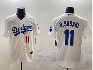 Los Angeles Dodgers #11 Roki Sasaki Players Limited Jersey White