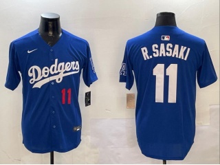 Los Angeles Dodgers #11 Roki Sasaki Players Limited Jersey Blue