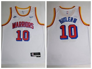 Golden State Warriors #10 Jimmy Butler III Nike Classic Edition 2024/25 Swingman Jersey White