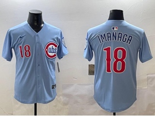 Chicago Cubs #18 Shōta Imanaga Nike 2nd Alternate Limited Player Jersey Baby Blue