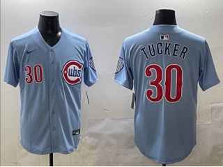 Chicago Cubs #30 Kyle Tucker Nike 2nd Alternate Limited Player Jersey Baby Blue