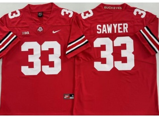 Ohio State Buckeyes #33 Jack Sawyer Vapor Limited Jersey Red