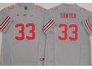 Ohio State Buckeyes #33 Jack Sawyer Vapor Limited Jersey Grey