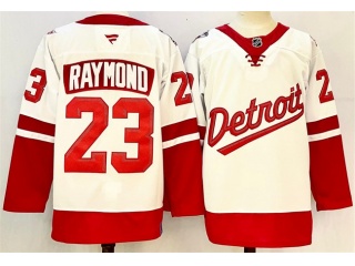 Fanatics Detroit Red Wings #23 Lucas Raymond 2025 NHL Stadium Series Jersey White