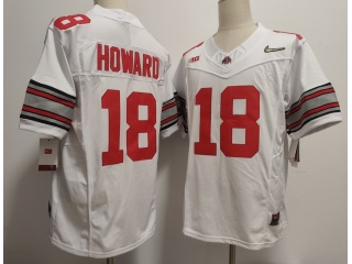 Ohio State Buckeyes #18 Will Howard F.U.S.E Limited Jersey Diamond White