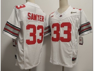 Ohio State Buckeyes #33 Jack Sawyer F.U.S.E Limited Jersey Diamond White