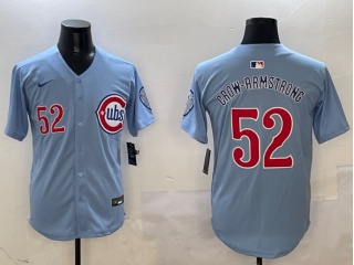 Chicago Cubs #52 Pete Crow-Armstrong Nike 2nd Alternate Limited Player Jersey Baby Blue