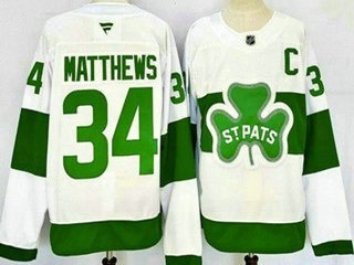 Fanatics Toronto Maple Leafs #34 Auston Matthews St Pats Jersey White