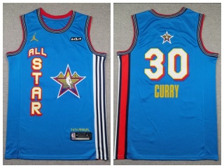 2025 All Star #30 Stephen Curry Jersey Light Blue