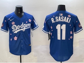 Los Angeles Dodgers #11 Roki Sasaki Tokyo Series Cool Base Jersey Blue