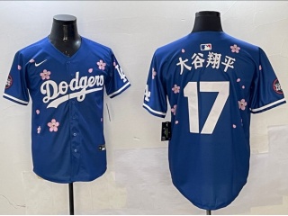 Los Angeles Dodgers #17 Shohei Ohtani Tokyo Series Cool Base Jersey Blue