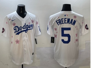 Los Angeles Dodgers #5 Freddie Freeman Tokyo Series Cool Base Jersey White