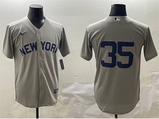 New York Yankees #35 Field of Dreams Cool Base Jersey Grey