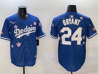 Los Angeles Dodgers #24 Kobe Bryant Tokyo Series Cool Base Jersey Blue